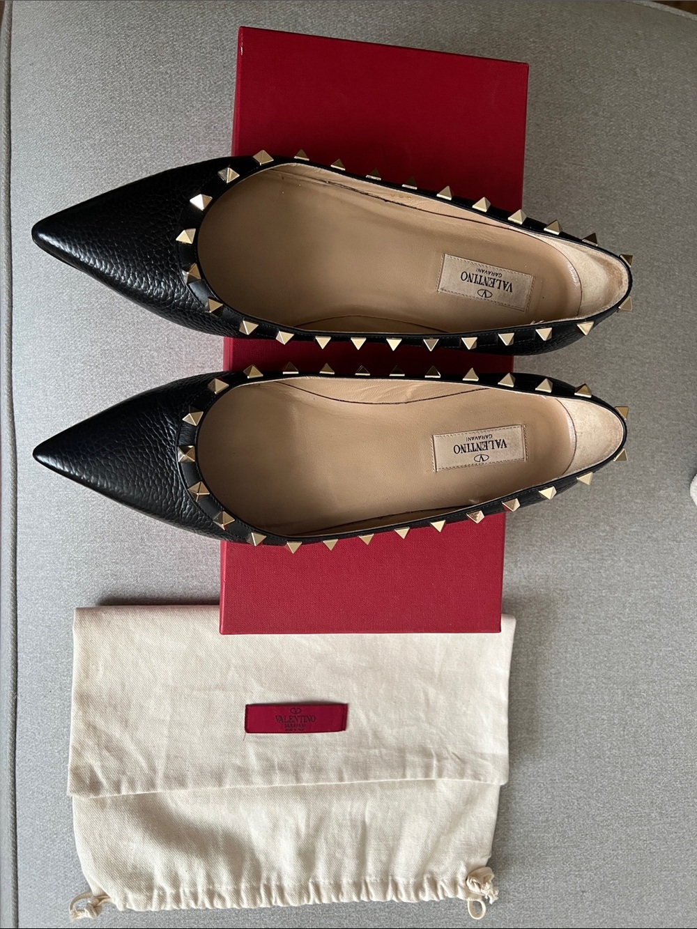 Valentino Rockstar black flat